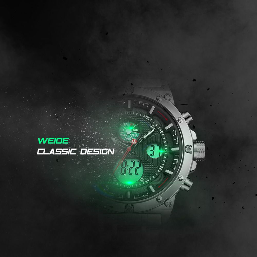WH6906 Dual Display Two Movement Quartz Digital Men