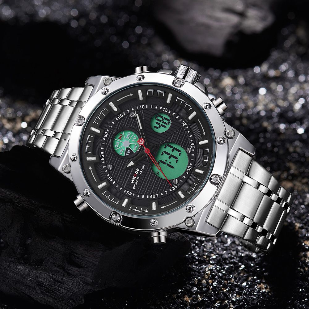 WH6906 Dual Display Two Movement Quartz Digital Men