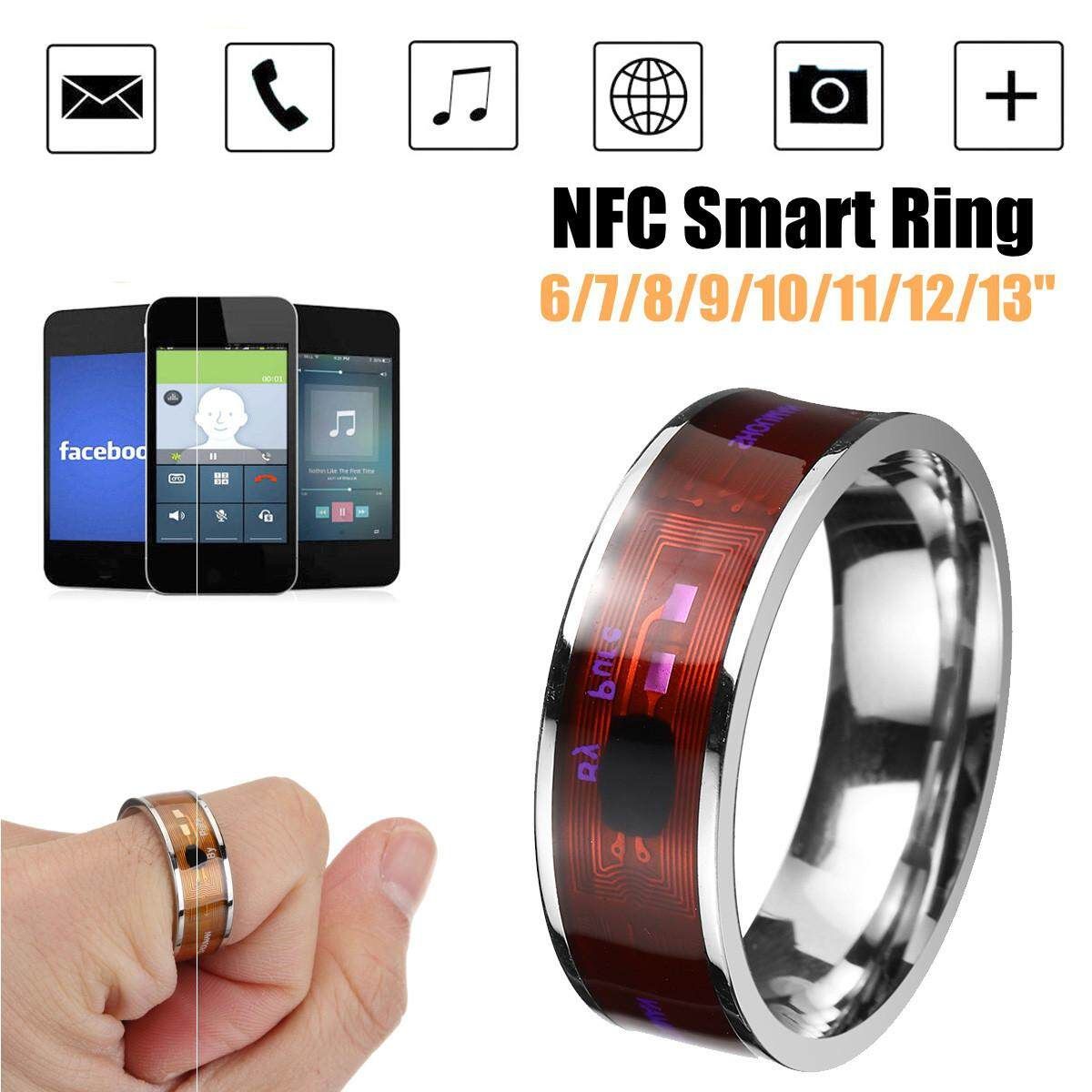 Intelligent Digital Smart Ring Multifunctional Waterproof Finger Rings Beige