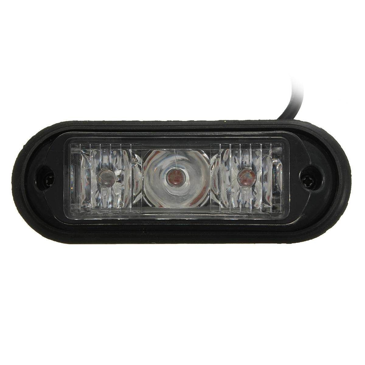 Amber Strobe Flashing LED Lights Recovery Truck Breakdown Lorry Lamps (Pair)
