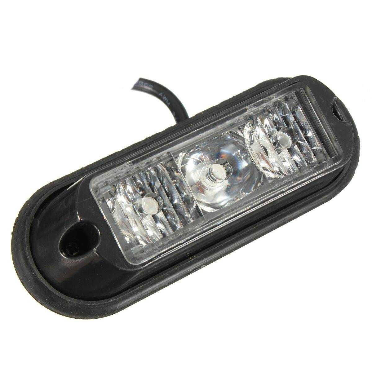 Amber Strobe Flashing LED Lights Recovery Truck Breakdown Lorry Lamps (Pair)