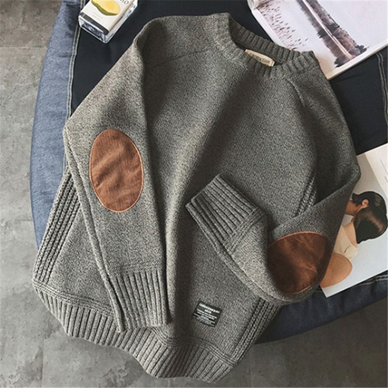 Men's Sweater Winter O Ne Pullover Fashion Designer Sweater  Mens Long Sleeve-Camel