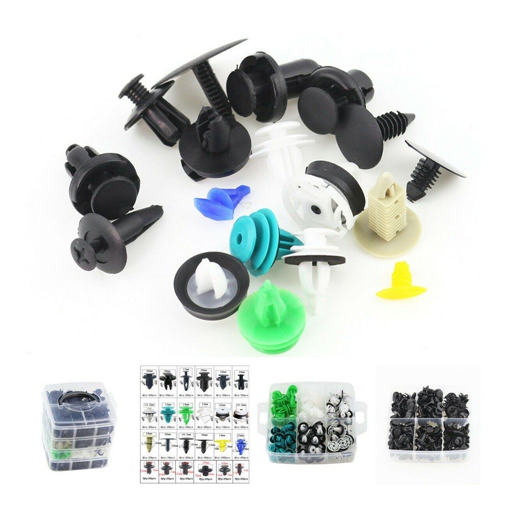 620PCS Car Body Push Pin Bumper Buckle Moulding Clip Kit