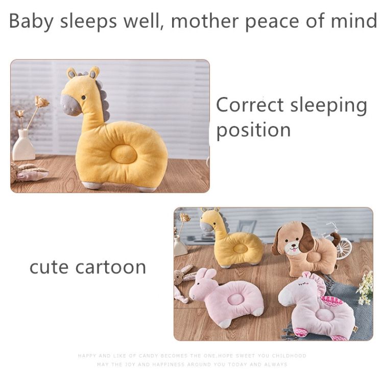 Baby Cartoon Cotton Head Protect Pillow