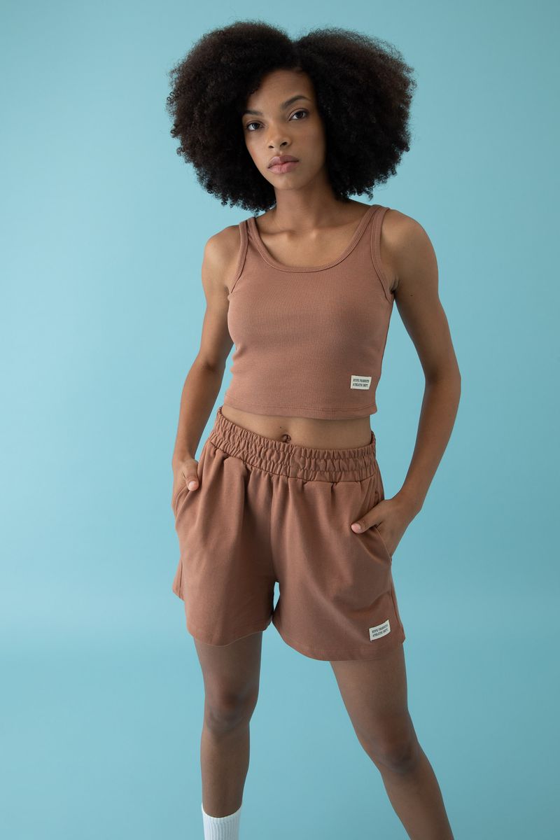 Woman - Slim Fit Knitted Athlete-Brown