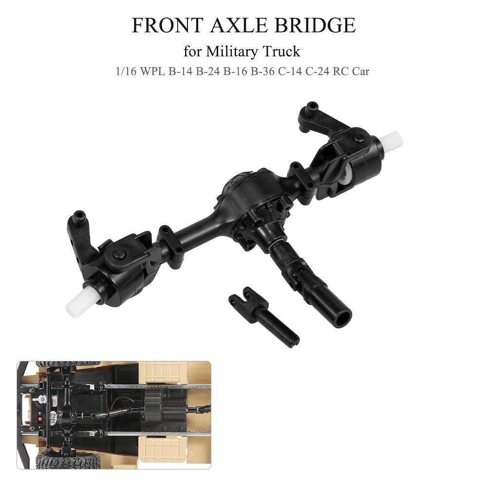 Front Axle Bridge For Military Truck 1/16 WPL B-14 B-24 B-16