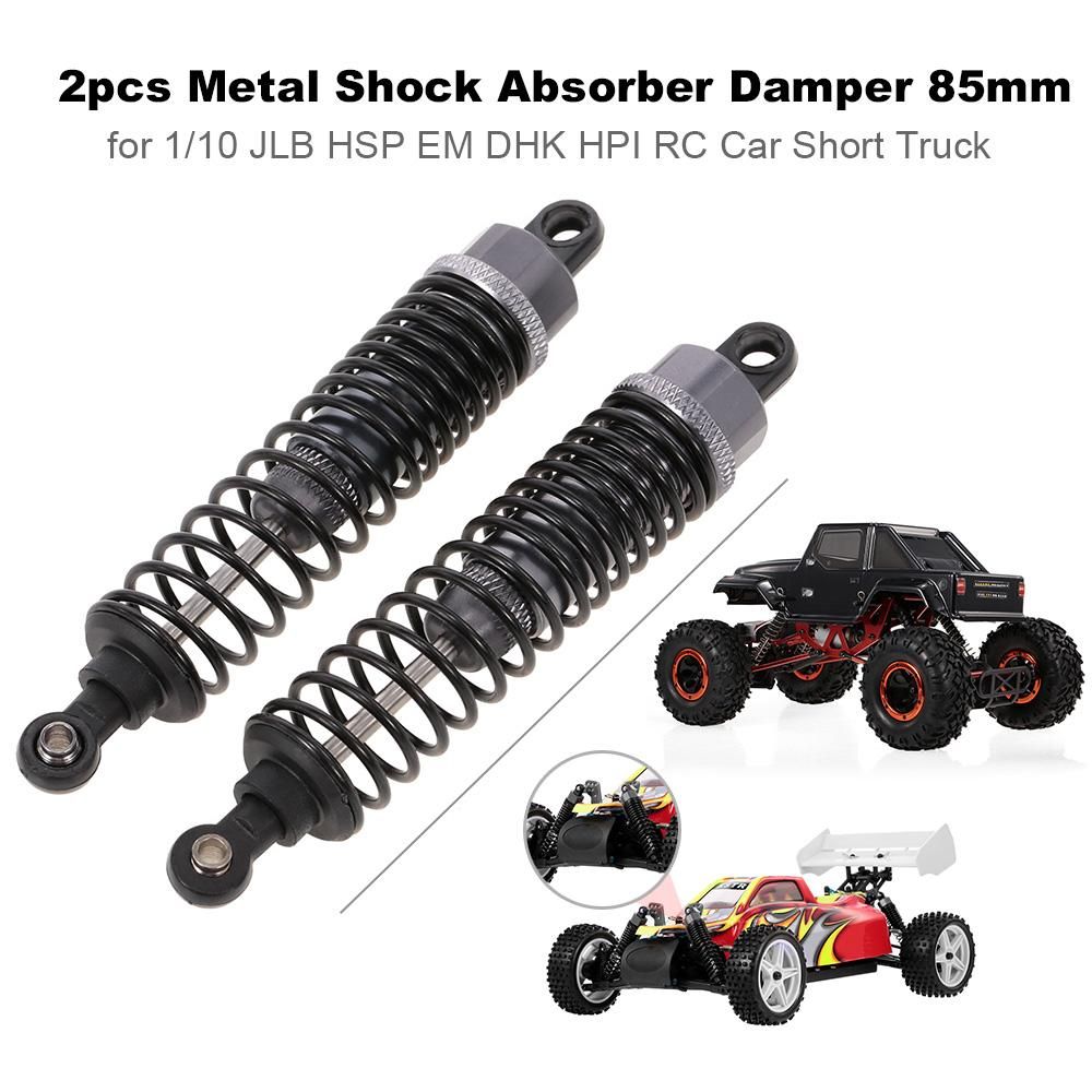 2pcs RC Car Parts Metal Shock Absorber Damper 85mm for 1/10 JLB HSP EM DHK HPI RC Car Short Truck