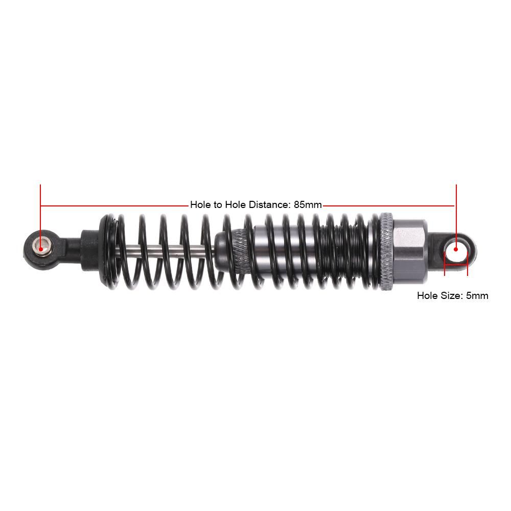 2pcs RC Car Parts Metal Shock Absorber Damper 85mm for 1/10 JLB HSP EM DHK HPI RC Car Short Truck