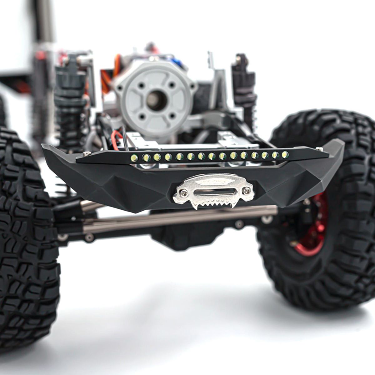 Front Bumper Rear Bumper Sets RC Crawler Bumper Aluminum Alloy Bumper Compatible with 1/10 Traxxas TRX-4 Trx4 Axial SCX10 90046 90047 RC Car