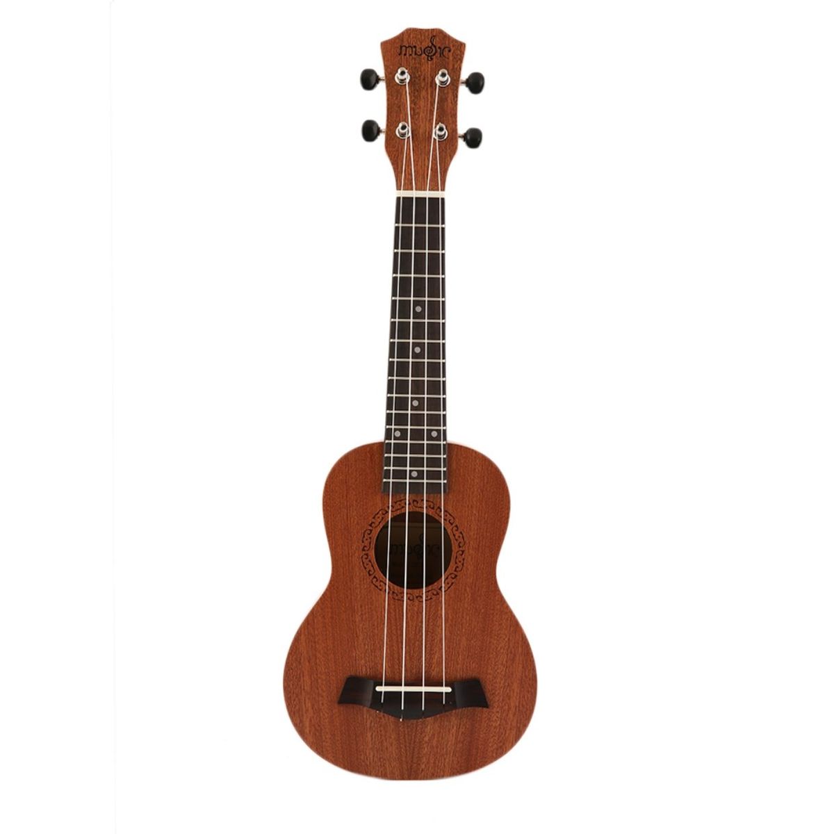 UJ 21 Inch High Quality Musical Wood Material Instrument Soprano Ukulele Brown