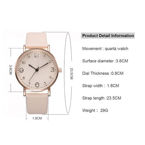 Watch Set Women Woman Quartz Wristwatch Leather Ladies Bracelet Luxury Watch