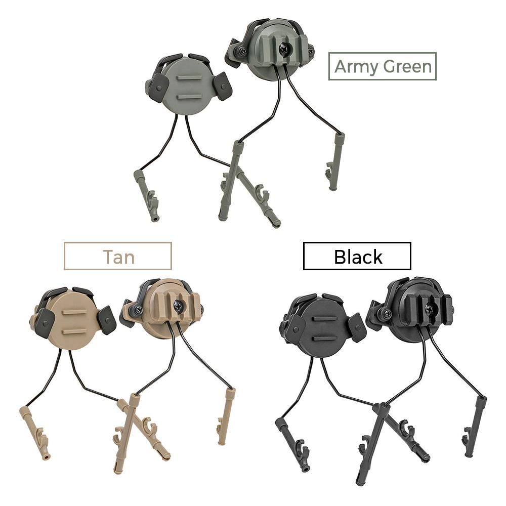 Helmet Headset Rail Adapter Headset Bracket Headphone Mount Stand Support for 19-21mm Helmet Rail