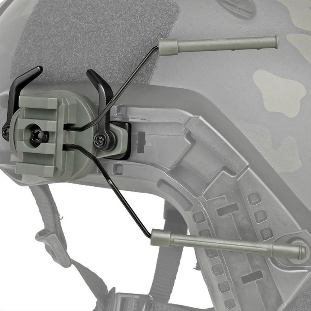 Helmet Headset Rail Adapter Headset Bracket Headphone Mount Stand Support for 19-21mm Helmet Rail