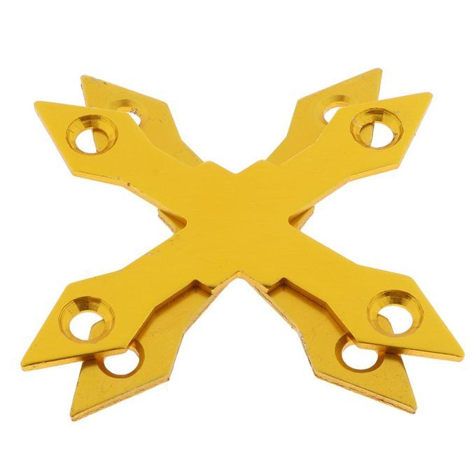 2pcs Aluminum Alloy Anti Collapse Skateboard Longboard Deck Gold