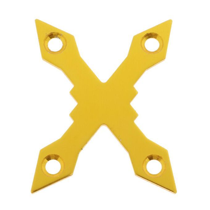 2pcs Aluminum Alloy Anti Collapse Skateboard Longboard Deck Gold