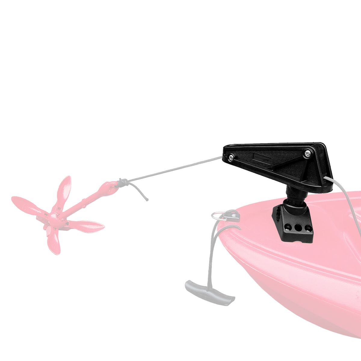 Anchor Lock With Release System Side Deck Mount For Kayaks