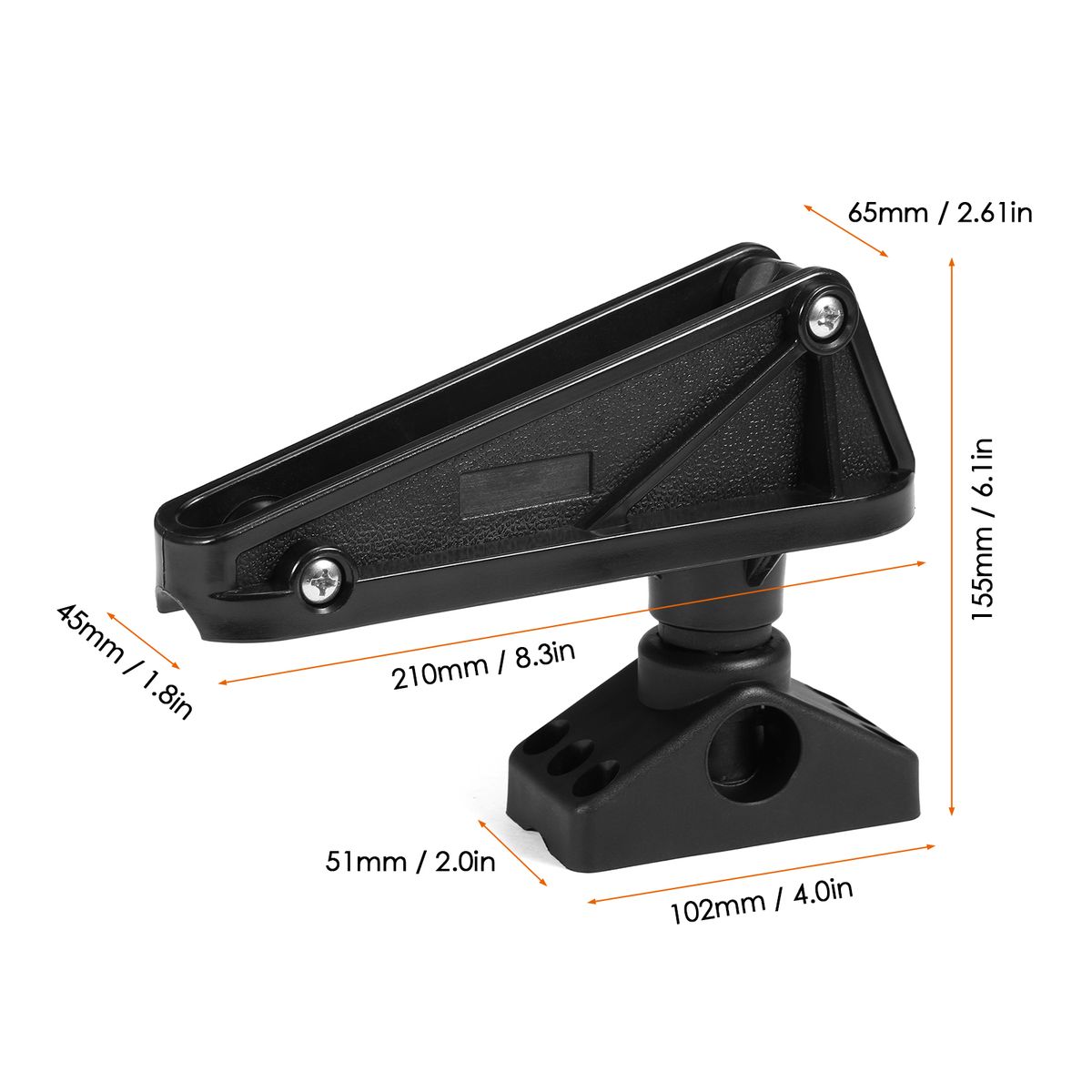 Anchor Lock With Release System Side Deck Mount For Kayaks