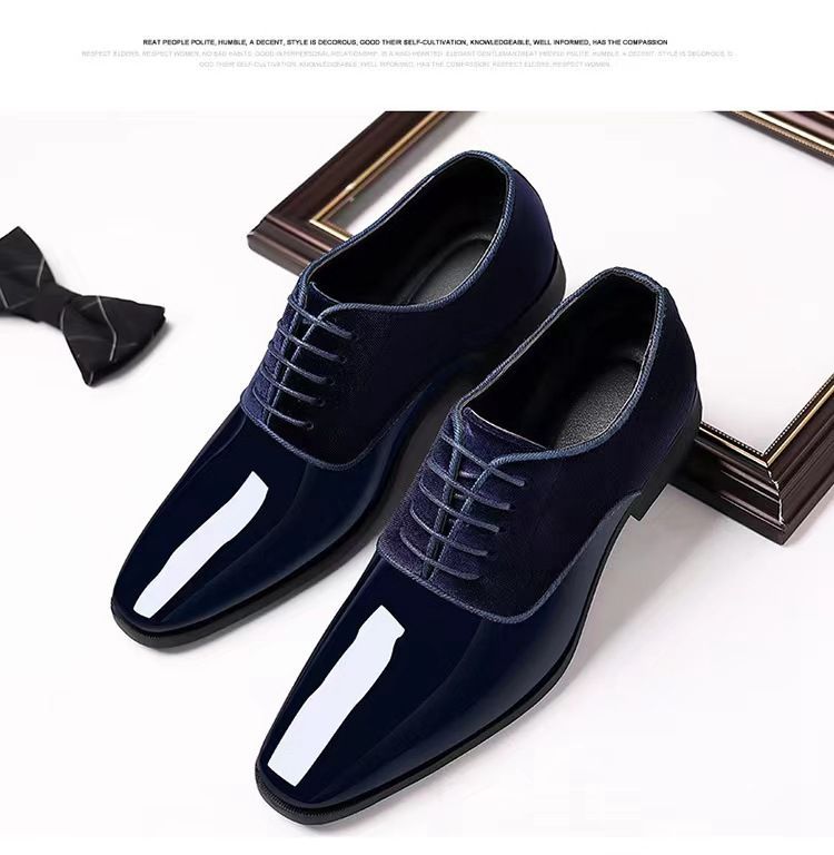 New Business Formal Men's British Leather Shoes