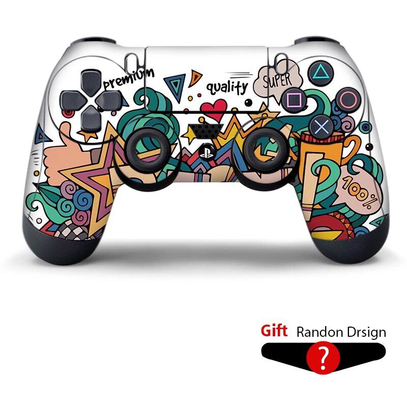 Data Frog 9 Styles Protective Sticker Cover For PS4 Pro