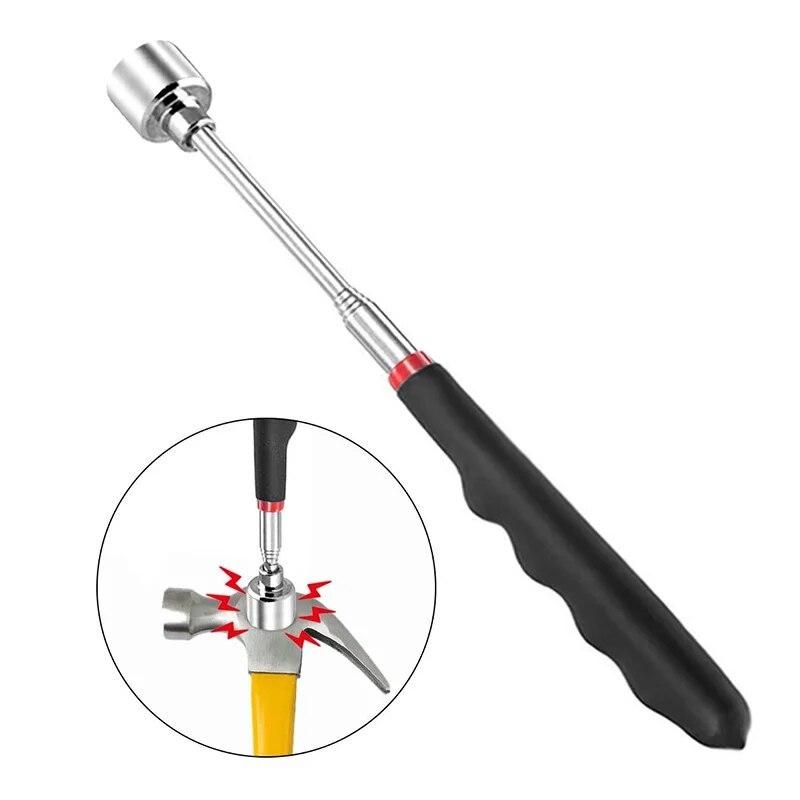 HHO-5PCS Magnetic Telescoping Pick-Up Tool Kit with 20Lb/1.5Lb Pick Up Rod, Round/Square 360 Swivel Adjustable Inspection Mirror