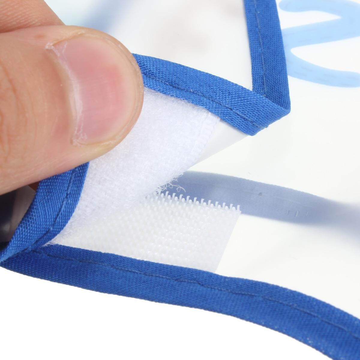 Kids Childs Arts Craft Apron Baby Bib Messy Play Waterproof (blue) Blue