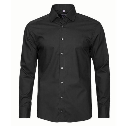 Men's Formal Dress Shirt  - Black