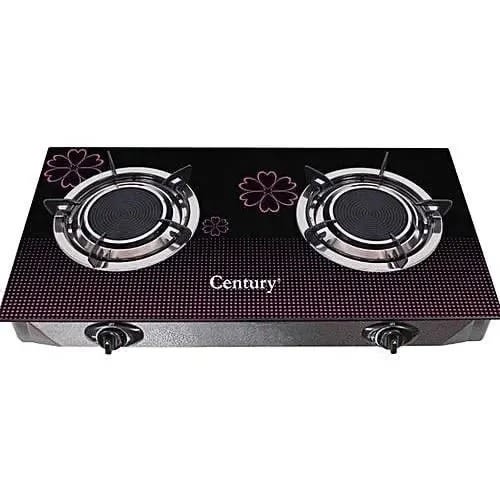 Table Top Gas 2 Burners Glass