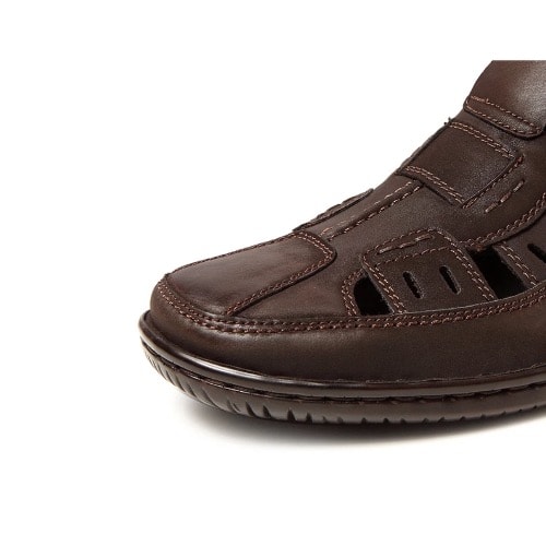 Iconic Men’s Recline All Calf Sandal - Brown