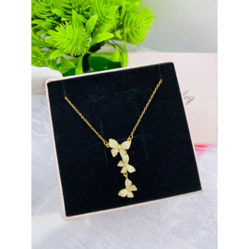 Necklace With Beautiful Butterfly Pendant(20 - 24 inches)