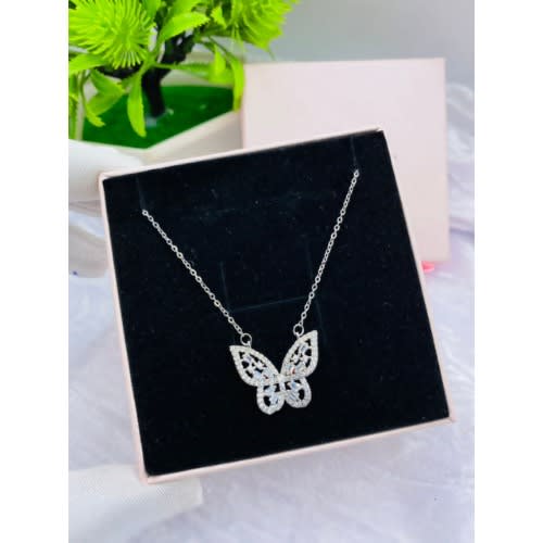 Necklace With Beautiful Butterfly Pendant(20 - 24 inches)