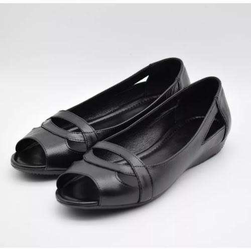 Open Toe Leather Women Shoe
