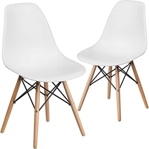 Eames Inspired Chairs - 2pieces - White