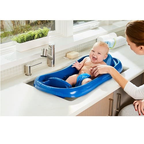 The First Years Sure Comfort Newborn To Toddler Baby Bath Tub - Blue