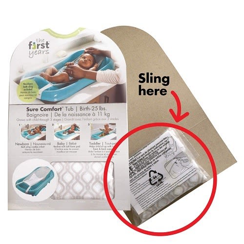 The First Years Sure Comfort Newborn To Toddler Baby Bath Tub - Blue
