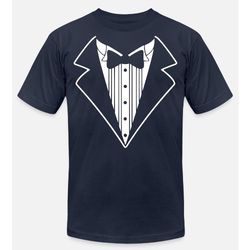 Unisex Navy Blue Printed T-shirt