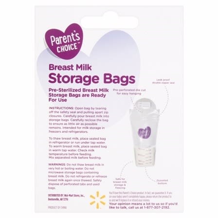 Breastmilk Freezer Storage Bags - 50 Count