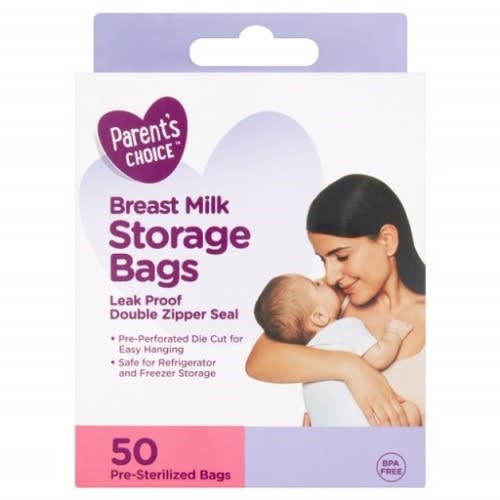 Breastmilk Freezer Storage Bags - 50 Count