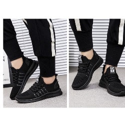 Unisex Sports Sneakers - Black