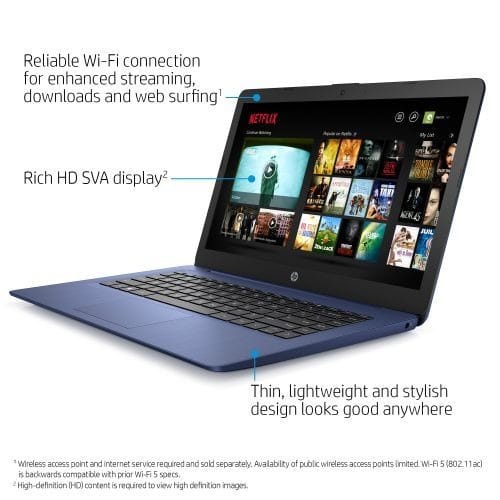 Stream 14 - Intel Celeron - 4GB RAM - 64GB SSD - Win 10 - Blue