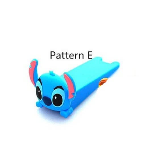 Cute Cartoon Silicone Figure Door Stopper - Blue