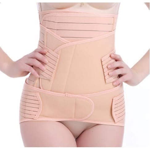 3 In 1 Stripe Postpartum Abdominal Maternity Recovery Belt Shaper