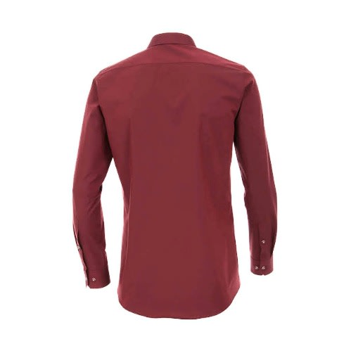 Men's Formal Dress Shirt  - Wine Red