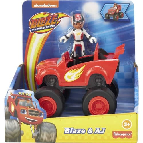 Blaze And The Monster Machines Blaze & Aj Vehicle & Figure Set