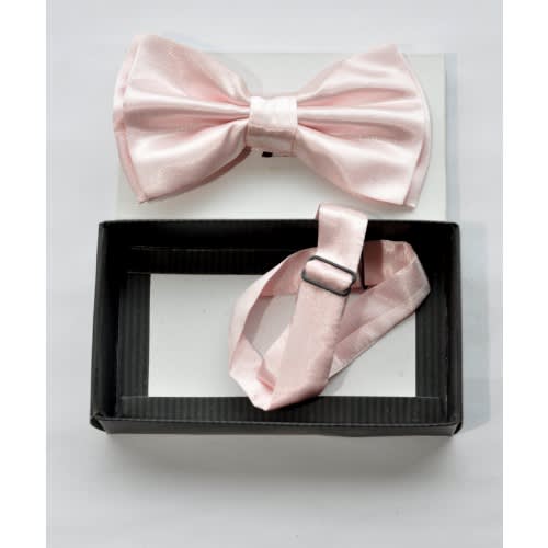 Men Plain Bow Tie - Powder Pink
