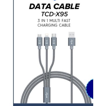 Fast Charging 3 Way USB Charging Cable