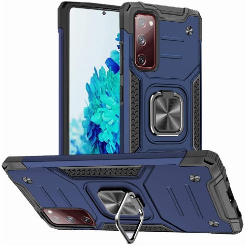 5G Case Hard Rubber Bumper With 360 Rotation Ring For Samsung Galaxy S20 Fe