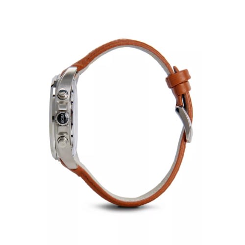 Chronograph Perforated Leather Watch 1513118 - Brown