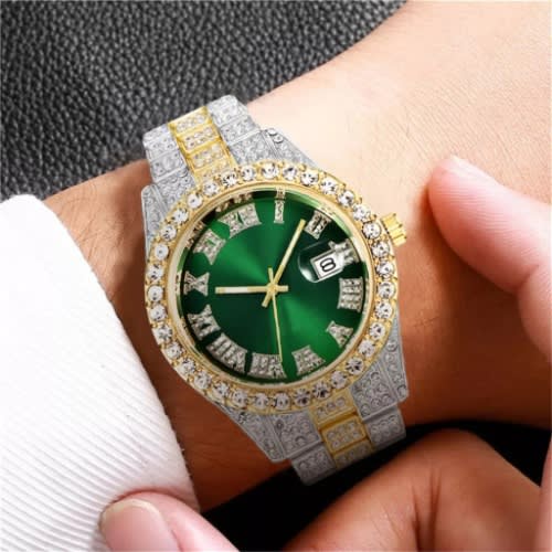 Men's Wristwatch - Green Face