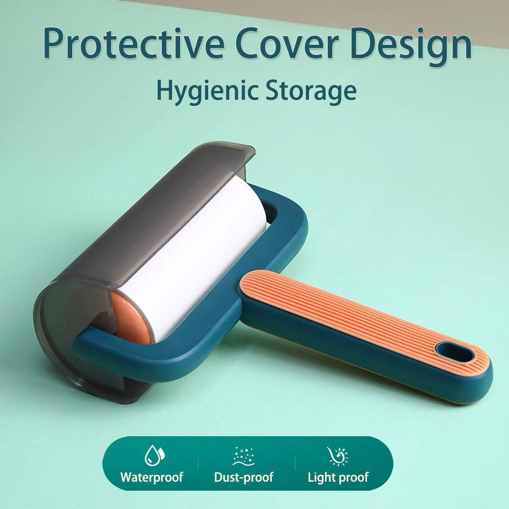 Reusable Sticky Lint Roller, Portable Pet Hair Sticky Roll Dust Hair Pet Fur Remover Cloth Sofa Curtain Bedsheet Cleaner