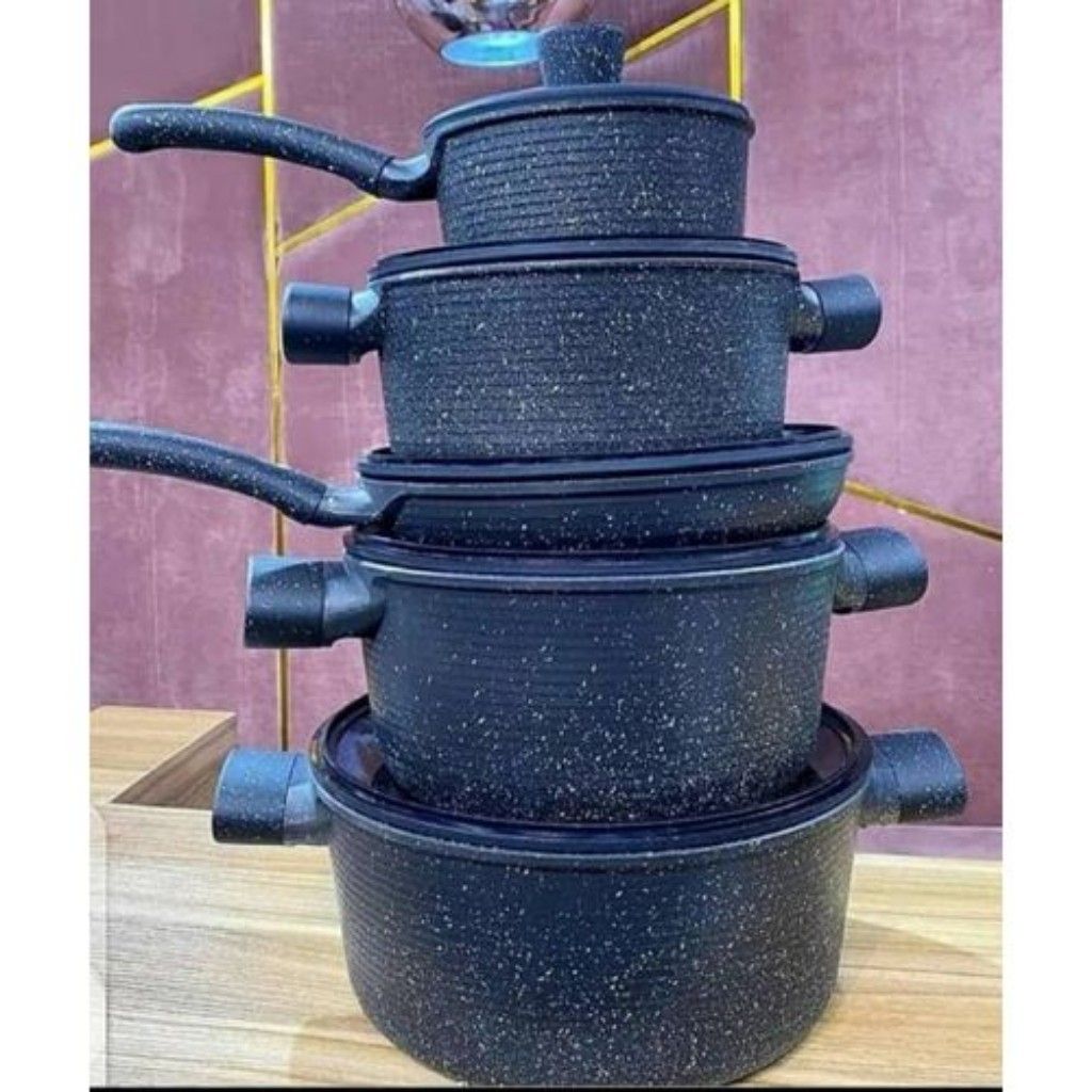Non- Stick Cookware With Ceramic Coating- 5 Set